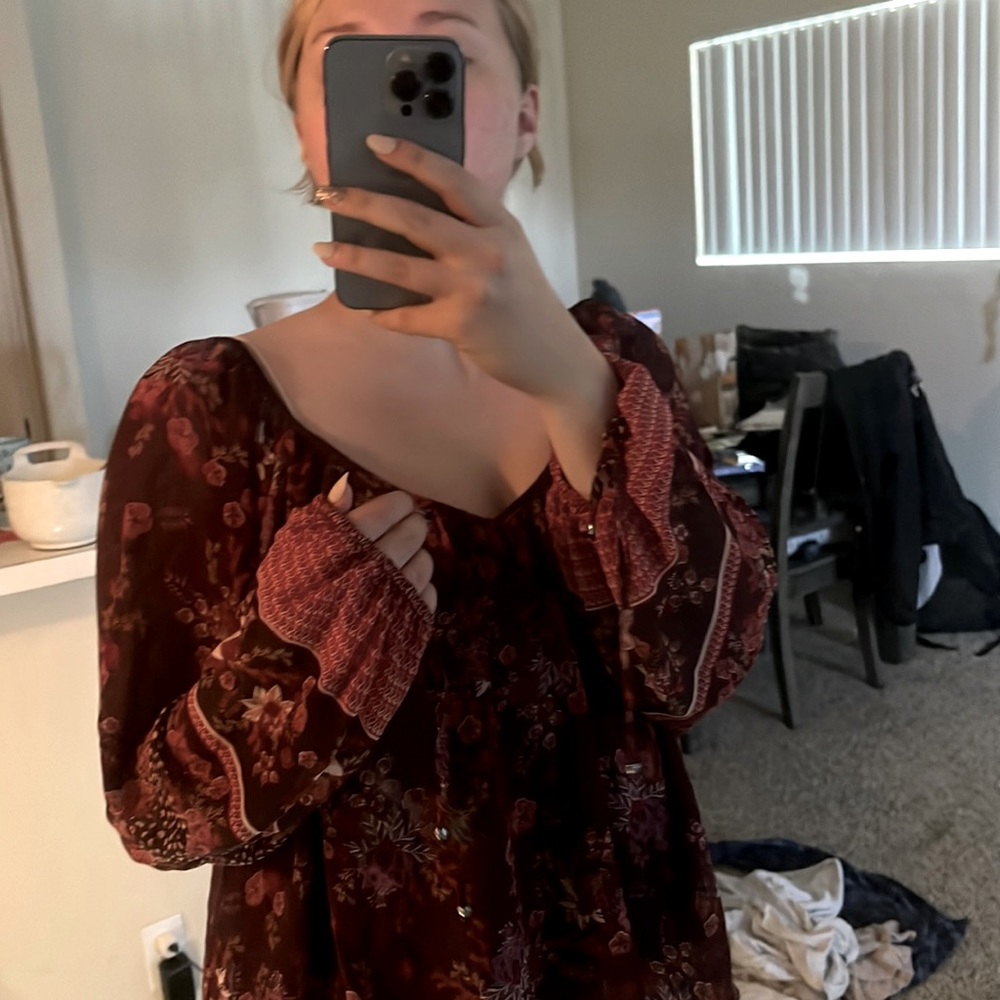 Gorgeous expensive bohemian long sleeve shirt- medium- perfect condition